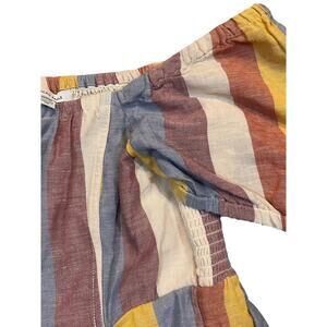 American Eagle Outfitters Dress Womens Medium Off Shoulder Striped‎ Mini Dress